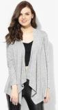 Dorothy Perkins Grey Solid Belt Waterfall Cardigan women