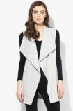 Dorothy Perkins Grey Solid Waterfall Jacket Women