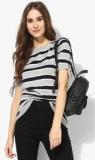 Dorothy Perkins Grey Striped T Shirt Women