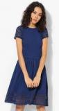 Dorothy Perkins Indigo Lace Fit And Flare Dres Women