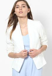 Dorothy Perkins Ivory Structured Blazer Women