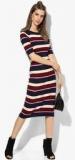 Dorothy Perkins Multicoloured Striped Bodycon Dress Women