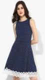 Dorothy Perkins Navy Blue Coloured Solid Shift Dress women