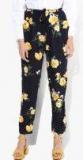 Dorothy Perkins Navy Blue Printed Coloured Pant Women