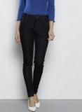 Dorothy Perkins Navy Blue Skinny Fit Mid Rise Clean Look Stretchable Jeans Women