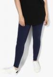 Dorothy Perkins Navy Blue Solid Leggings women