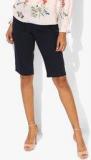 Dorothy Perkins Navy Blue Solid Shorts women