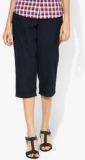 Dorothy Perkins Navy Cotton Poplin Crop Trouser Women