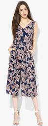 Dorothy Perkins Navy Floral Culotte Jumpsuit Women