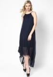 Dorothy Perkins Navy Hi Lo Midi Dress Women