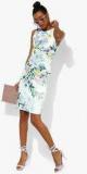 Dorothy Perkins Off White Coloured Printed Bodycon Dress women