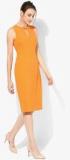 Dorothy Perkins Orange Keyhole Pencil Dress Women