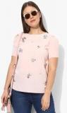 Dorothy Perkins Peach Embroidered Blouse Women