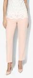 Dorothy Perkins Peach Solid Chinos Women