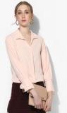 Dorothy Perkins Peach Solid Shirt Women