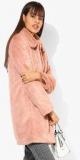 Dorothy Perkins Peach Solid Winter Jacket Women