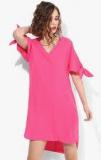 Dorothy Perkins Pink Coloured Solid Shift Dress women