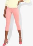 Dorothy Perkins Pink Solid Mid Rise Skinny Fit Jeans women