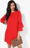 Dorothy Perkins Red Coloured Solid Shift Dress Women