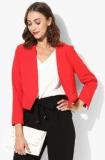 Dorothy Perkins Red Solid Summer Jacket Women