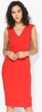 Dorothy Perkins Red V Front Pencil Dress Women