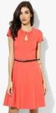 Dorothy Perkins Rose Keyhole Belted Dress Women