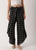 Dressberry Black Checked Chinos Women