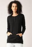 Dressberry Black Solid Hoody Women