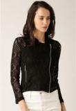 Dressberry Black Solid Summer Jacket Women