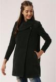 Dressberry Black Solid Winter Jacket women