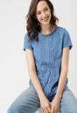 Dressberry Blue Solid Blouse Women