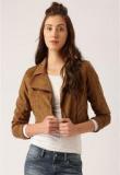 Dressberry Brown Solid Summer Jacket Women