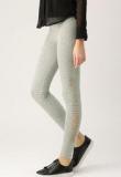 Dressberry Grey Melange Solid Leggings women