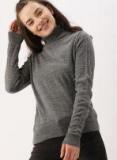 Dressberry Grey Solid Pullover Women