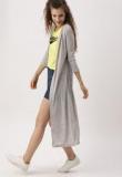 Dressberry Grey Solid Shrugs Women