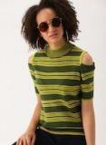 Dressberry Mustard Striped Pullover Women