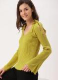 Dressberry Mustard Yellow Striped Pullover Women