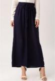 Dressberry Navy Blue Solid Palazzo women