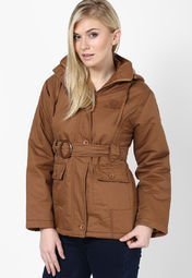 Duke Brown Full Sleeve Jacket Women