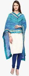 Dupatta Bazaar Blue Embellished Dupatta Women