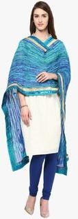 Dupatta Bazaar Blue Embellished Dupatta women