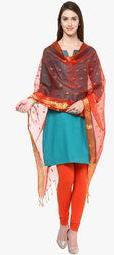 Dupatta Bazaar Red Embellished Dupatta women