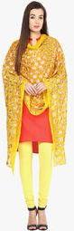 Dupatta Bazaar Yellow Embroidered Dupatta Women