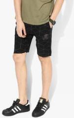 Ed Hardy Black Printed Shorts men