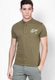 Ed Hardy Green Henley T Shirt Men