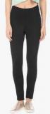 Elle Black Solid Leggings Women