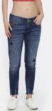 Elle Blue Skinny Fit Mid Rise Jeans Women