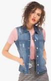 Elle Blue Washed Summer Jacket Women