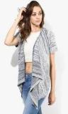 Elle Grey Textured Shrug Women