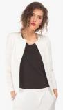 Elle Off White Solid Summer Jacket women